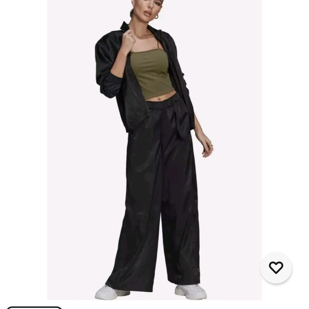 Adidas Black Wide Leg Jumpsuit Pants XS